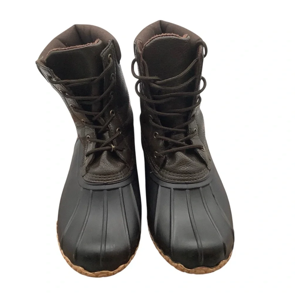 Weatherproof‎ vintage Black Lace-Up Duck Boots size 9